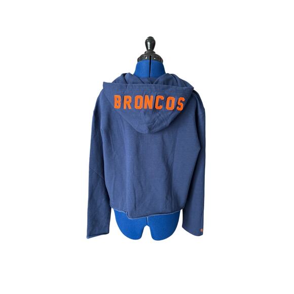 Denver Broncos Women's Size M Embroidered Full Zip Soft Hoodie NFL WEAR Football - Picture 4 of 7